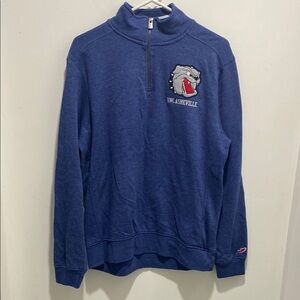 Champion UNC Ashville Blue Quarter Zip Pullover Sweatshirt Medium Mens